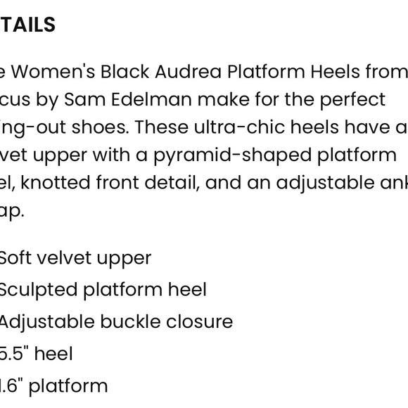 Circus by Sam Edelman Black Sparkle Heels - Picture 12 of 15